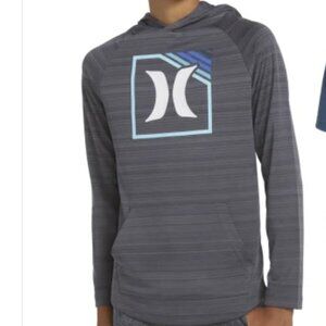 New Hurley Youth Boys Kids Teenager Lightweight Hoodie Kangaroo Pockets M(10-12)